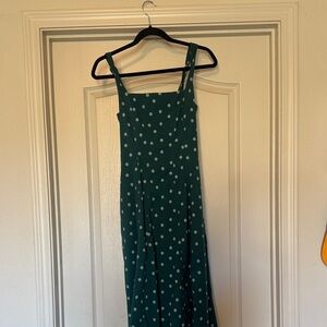 Abercrombie & Fitch Green Polka Dot Maxi Dress